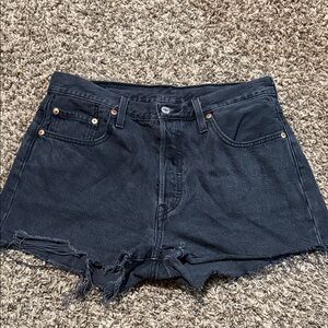 Levi's Black Jean Shorts for Women